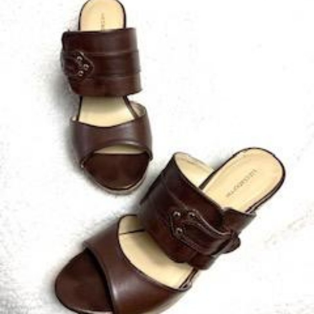 Liz Claiborne Cork Wedge Women Sandals - Picture 3 of 11